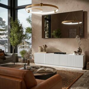 Mobile TV bianco 200x40x48h cm 4 ante - Macherio