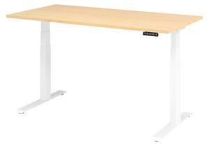 Scrivania elettrica bümö XDKB - Decorazione: acero, dimensioni: 160 x 80 cm, struttura: bianco