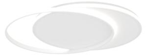 Plafoniera moderna top light mercury 1224 60 led cct switch metallo - Top Light