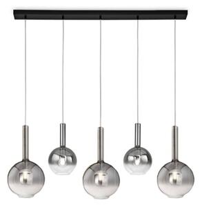 Sospensione vetro fumè specchiato perenz lollipop 8035 n 8554 sp 8556 sp e27 led multiluce - Perenz