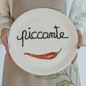 Piatto Pizza in Ceramica Piccante 31 cm, - Simple Day