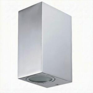 Grafner® Lampada da parete in alluminio 37SQWB-2 lucidata, illuminazione Up&Down/Su&Giù