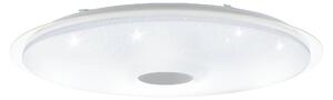 Plafoniera LED Lanciano Ø 86cm effetto cristallo CCT + telecomando bianco Eglo 97738