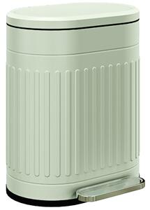 HOMCOM Pattumiera 20L a Pedale con Coperchio Secchio Interno Rimovibile Funzione Soft-Close 36,5 x 31,2 x 45 cm, Verde | Aosom Italy