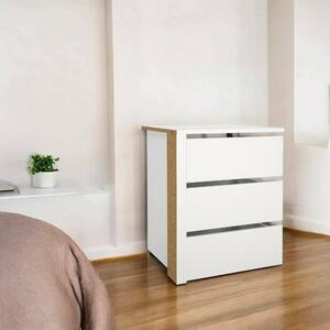 Cassettiera moderna bianca 57x69h cm - Giacarta