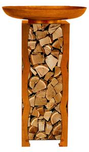 HOME DELUXE - Griglia per fuoco - FRANK, dimensioni: 34 x 91 x 34 cm I Cesto per il fuoco Fossa per il fuoco Canna per il fuoco