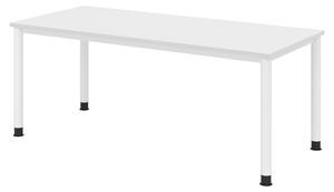 Scrivania bümö Serie H - Finitura: bianco, Dimensioni: 180 x 80 cm, Struttura: bianco