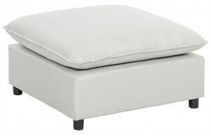 HOMCOM Poggiapiedi salotto quadrato, ottomano con piedi in plastica, pouf salotto per camera da letto, ingresso, 75x75x40 cm, grigio | Aosom Italy