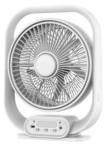 Lampada da tavolo LED con ventilatore, 2W/230V, bianca