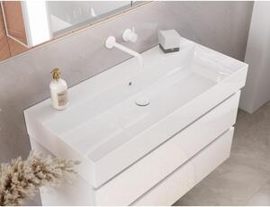 Lavabo della collezione Giulia, dimensioni 81 x 46 cm, senza foro per rubinetteria