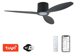 ZEVENTI - Ventilatore da soffitto LED VENTORA LED/24W/230V Wi-Fi Tuya nero + telecomando