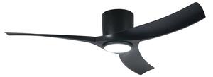 ZEVENTI - Ventilatore da soffitto LED ORBITO LED/24W/230V Wi-Fi Tuya nero + telecomando