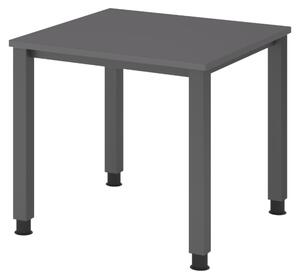 Scrivania bümö Serie Q - Dimensioni: 80 x 80 cm, Finitura: grafite, Struttura: grafite