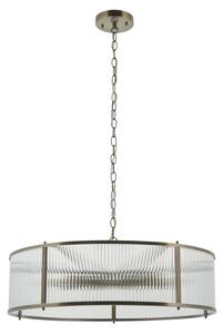 Endon 119455 - Lampadario a catena RIDGETON 8xE14/7W/230V ottone