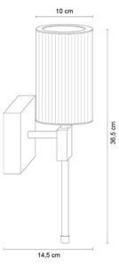 Zuma Line 1224 - Lampada da parete ARIA 1xE14/7W/230V dorata