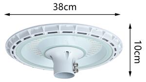 Brilagi-LED Lampione stradale per esterni con palo 3 m URBANSPARK LED/120W/230V bianco IP65
