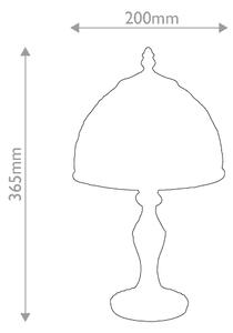 Quoizel QZ-LARISSA-TL-S - Lampada da tavolo Tiffany LARISSA 1xE14/40W/230V