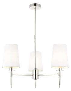 Endon 99455 - Lampadario a stelo 3xE14/6W/230V cromo lucido/bianco