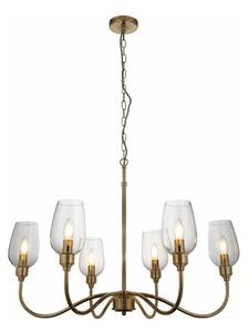 Endon 107791 - Lampadario a catena 6xE14/6W/230V in ottone