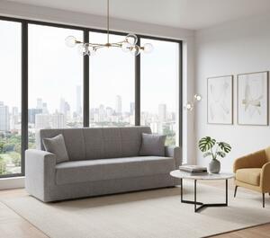 Divano letto 3 posti grigio 212x80cm - Ambrogino