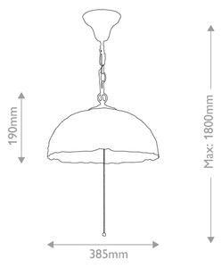 Quoizel QZ-LARISSA-P - Lampadario a catena Tiffany LARISSA 3xE27/60W/230V