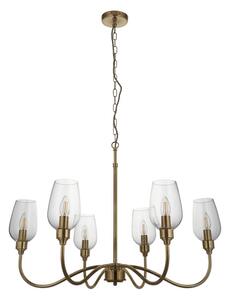 Endon 107791 - Lampadario a catena 6xE14/6W/230V in ottone