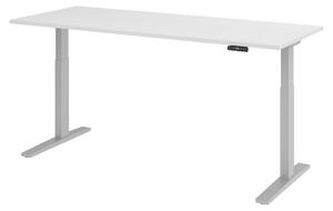 Scrivania elettrica bümö XMKA - Finitura: Bianco, Struttura: Argento, Dimensioni: 200 x 80 cm