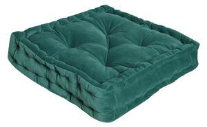 Cuscino da pavimento INSPIRE Loic Velvet verde 40x40 cm Ø 0 cm