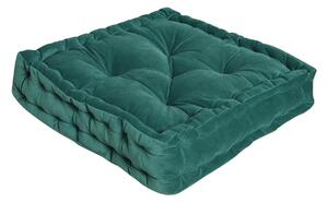 Cuscino da pavimento INSPIRE Loic Velvet verde 40x40 cm Ø 0 cm