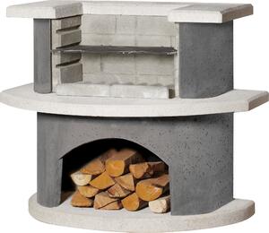 BUSCHBECK Barbecue Copenhagen Dimensioni L65 x P110 x H93 cm bianco-antracite