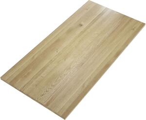 Piano del tavolo Danaila 160x4x90 in legno massiccio di rovere selvatico oliato