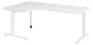 Bümö Scrivania Serie-XB - Decorazione: bianco, dimensioni: scrivania angolare 200 x 120 cm, struttura: bianco