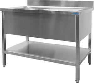 Mobile lavabo Saro con 1 vasca a sinistra, 1200x700x850 mm, ante e alzatina
