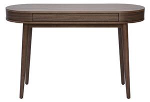 Scrivania con cassetto in legno scuro L120 cm JUDITH
