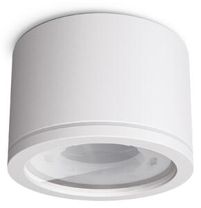 Linovum NUHA faretto da superficie bagno bianco IP44 con presa per 1x GX53 - Faretto da superficie bagno Ø 90 mm in alluminio da soffitto