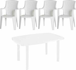 PROGARDEN Eden+Faro SET 5 pezzi plastica bianca N01348