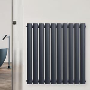 Radiatore di design, 462 W, acciaio, antracite, 60x60 cm, ad acqua calda