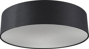 Lampada da soffitto nera da 40 cm con LED Drum LED