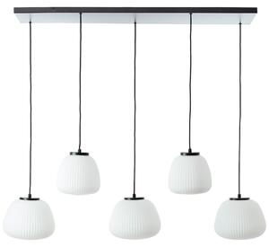 BRILLIANT Lampada a sospensione a 5 luci, modello Kaizen, colore nero, grado di protezione IP20, attacco E27, dimmerabile, adatta per lampadine standard