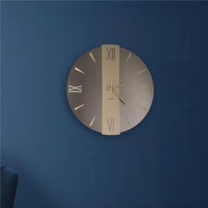 Orologio Da Muro 80 cm Struttura, � uno specchio DORATO VEGA BIG Diametro 80 cm lancette in metallo numeri colore ORO METALLIZZATO a rilievo, l'orologio specchio