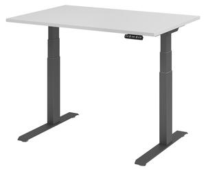 Scrivania elettrica bümö XDKB - Dimensioni: 120 x 80 cm, struttura: grafite, decorazione: grigio