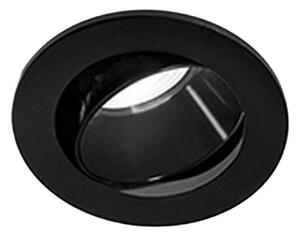 Faretto incasso tondo orientabile ip20 perenz oasis 8366 n gu10 led nero - Perenz
