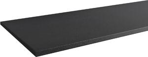 FACKELMANN Piano lavabo Oxford / Piano per lavabo da appoggio / Dimensioni (L x A x P): ca. 60,6 x 1,2 x 49,2 cm / Piano di alta qualità per bagno e bagno degli ospiti / Colore: nero