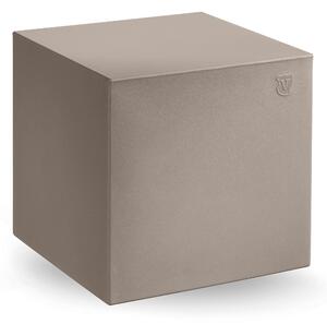 Pouf BLOK in polietilene 40x40xh40 cm Interne 36X36 cm Ideale per un ambiente esterno ed interno Ambra