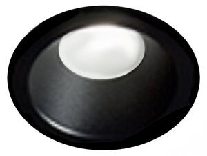 Faretto incasso tondo ip44 perenz oasis 8370 n gu10 led ottica fissa nero - Perenz