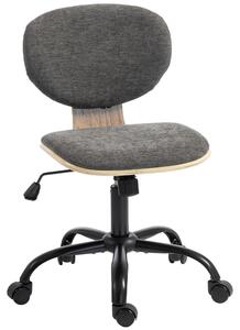 Sedia da ufficio con funzione basculante, regolabile in altezza, colore grigio