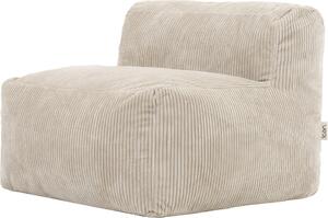 Icon Poltrona Zen, divano modulare, beige, Pelliccia sintetica Poltrona morbida, poltrona per adulti con imbottitura, divano da pavimento