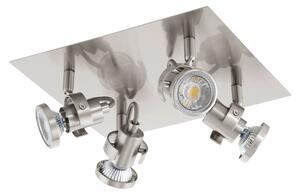 Eglo 94147 Tukon 3 LED Spot 4 x 33 W acciaio nichel opaco