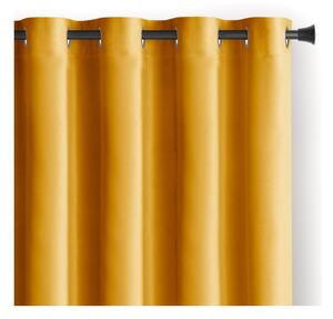 Tenda parzialmente oscurante gialla in velluto 140x245 cm Eyelets – Restilo