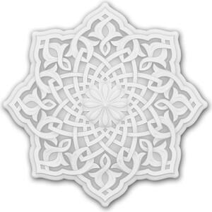 Profhome 156501 Medaglione a rosette Elemento decorativo orientale Ø 31,9 cm